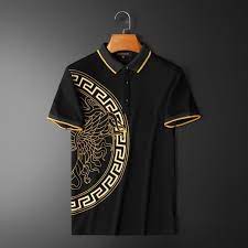 Designed with short sleeves, this t shirt features a ribbed crew neckline, elasticated trims and a seamless stitch throughout. Versace Polo Shop Clothing Shoes Online