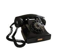 Vintage Ptt Rotary Bakelite Telephone Phone Made In Holland Rotary Table Phone Phone Telephone Old Phone