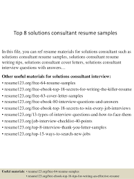 November 19, 2020 | by the resume genius team | reviewed by mark slack, cprw. Solutions Consultant Jobs