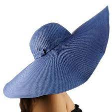 Summer Shapeable Wire Floppy Big Super Wide Brim 8 Brim Sun Hat Blue 56cm S At Amazon Women S Clothing Store Sun Hats Floppy Beach Hat Summer Hats