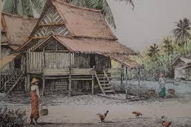 Pemberian dekorasi rumah murah citayam. Lukisan Kampung