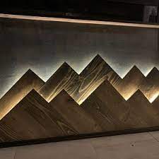 Mountain Wall Art Light Up Mountain Decor Led Wall Art Mountain Wall Art