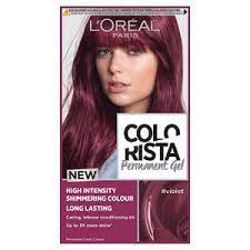 I seldom use hair gel when i had shorter hair but when i have it longer, i don't. L Oreal Colorista Violet Permanent Gel Hair Dye Hair Superdrug