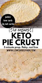 Easy Keto Pie Crust With Coconut Flour 3g Net Carbs Recipe Pie Crust Baking With Coconut Flour Coconut Recipes