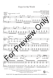 Hope For The World Satb Arr Phil Nitz J W Pepper Sheet Music