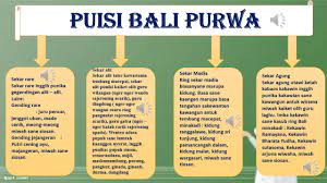 Uger uger puisi bali anyar. Puisi Bali Purwa Miwah Puisi Bali Anyar Youtube