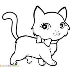 Banyak orang memelihara karena warna dan bentuk bulunya yang indah. Sketsa Gambar Hewan Kucing