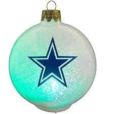 Topperscot Nfl Dallas Cowboys Led Color Changing Ornament Cowboys Christmas Ornaments Christmas Decorations Color Changing Led