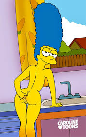 Xbooru - anal fingering caroline toons marge simpson nude tagme the  simpsons yellow skin | 314041