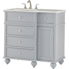 Hampton bay gaat de showroom veranderen! Home Decorators Collection Hampton Harbor 36 In Vanity In Dove Grey With Natural Marble Vanity Top In White With White Sink Bf 25097 Dg The Home Depot Marble Vanity Tops Home Depot Bathroom