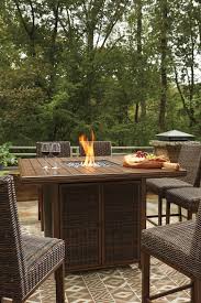 Paradise Trail Outdoor Dining Table And 6 Chairs Medium Brown In 2021 Paradise Tuin Terras
