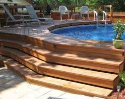 Astonishing Above Ground Swimming Pool Deck Designs And 1000 Ideas About Swimming Pool Pool Deck Plans Backyard Pool Landscaping Above Ground Pool Landscaping