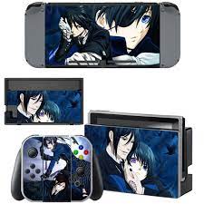 Unlimited personalization options for your switch! Anime Black Butler Sebastian Ciel Nintendo Switch Console Joy Con Dock Skin Set Vinyl Skin Sticker Decal Wrap Cover Wish