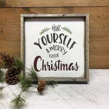 In merry little christmas, nobody's rockin' around the christmas tree. Have Yourself A Merry Little Christmas Woodticks Wood N Signs