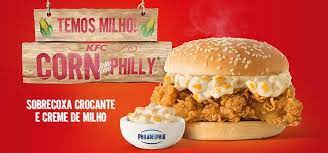 Kfc Brazil Has A Creamed Corn And Chicken Sandwich Food Fast Food Items Creamed Corn