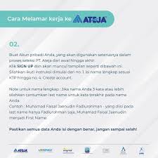 Semoga ini bermanfaat buat yang ingin melamar di pt. Atejacareer Home Facebook