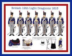 British 12th Light Dragoons 1815 Napoleonic Wars Waterloo 1815 Great Britain