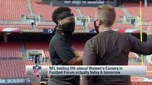 Callie brownson is leading the way for women in football with the browns. Callie Brownson Jennifer King Speak Ahead Of Women S Careers In Football Forum