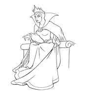coloriage mechante sorciere colorier lettre u