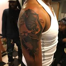African Queen Black Culture Tattoos Client Brought Me An Image And I Played With It Some Fun Times On This Cold Day Rickyhavok Tat Tattoo African Tattoo Africa Tattoos African Tribal Tattoos