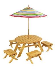 Kidkraft Octagon Table 4 Stools And Multi Striped Umbrella Kidkraft Http Www Amazon Com Dp B000pa Octagon Table Kids Outdoor Furniture Kids Table Chair Set