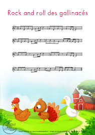 Partition Le Rock And Roll Des Gallinaces Comptine Et Jeux De Doigts Comptines Partition Piano Gratuite