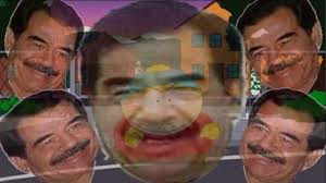 Satan was the ruler of hell, and he often found his way up to the town of south park to carry out his nefarious, and occasionally harmless, schemes. South Park Rally Out Of The Way Saddam Hussein Youtube