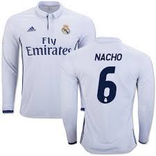 Grab all your nacho fernandez jerseys here at soccerpro. 16 17 Real Madrid Cf 6 Nacho Fernandez White Home Replica Long Sleeve Soccer Jersey