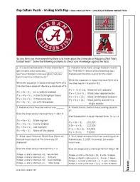 Whether you know the bible inside and out or are quizzing your kids before sunday school, these surprising trivia questions will keep the family entertained all night long. Slope Intercept Form Pop Culture Puzzle U Of Alabama Football Cross Curric Slope Intercept Form Pop Culture Slope Intercept