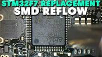 Replacing a STM32F7 MCU SMD REFLOW