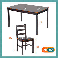 Kitchen set minimalis 2021 w4 printable in spanish. Buy Fdw 5pcs Dining Table Set Pine Wood Kitchen Dinette Table With 4 Chairs Online In Hungary B09bn7kvjy