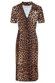 Leopard Print Side Split Shirt Dress Boohoo Side Split Shirt Dresses Animal Print Dresses