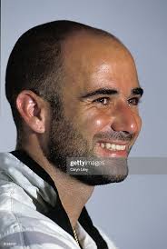 French Open, Closeup of USA Andre Agassi victorious during media... News  Photo