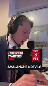 New Jersey Devils vs. Colorado Avalanche Starting Lineup 2/6/24