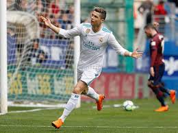 Cristiano ronaldo dos santos aveiro was born on february 5, 1985, in madeira, portugal to maria dolores dos santos aveiro and josé diniz aveiro. Cristiano Ronaldo Scores Brace As Real Madrid Edge Past Eibar In Spanish La Liga Al Bilad English Daily