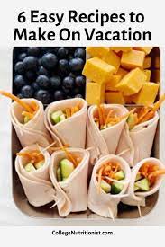 Summer Vacation Recipes The College Nutritionist Healthy Dorm Food College Food Hacks Recipes