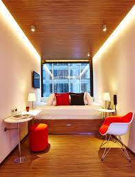 Citizen M Hotel Room Via Ny Times Compact Sleepable Small Hotel Room Hotel Room Design Small Hotel