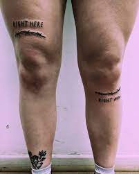 Knee Tattoo Above The Knee Tattoo Quote Leg Tattoos