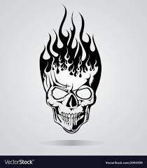 Burning Skull Tribal Download A Free Preview Or High Quality Adobe Illustrator Ai Eps Pdf And High Resolution Jpeg Skulls Drawing Skull Stencil Skull Decal