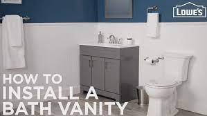Many bathrooms feature horizontal vanities with one section of cabinetry. How To Install A Bathroom Vanity And Sink