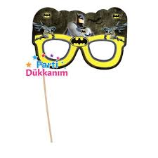 Batman Cubuklu Parti Aksesuarlari Seti 6 Parca Batman Parti Bayrak