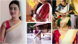 Description handloom set mundu base color off white design 5 inch plain lightt kasavu border 5 inch border. 30 Latest Kerala Saree Blouse Designs 2021 Best Kasavu Saree Blouse Designs 2021 Youtube