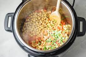Put on the lid of the instant pot and pressure cook on high for 5 minutes. Instant Pot Couscous Vegetable Couscous The Dinner Bite