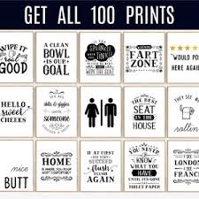 Enjoy unlimited free printable downloads! Funny Bathroom Signs Etsy