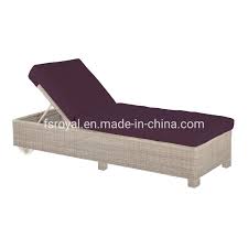 A daybed with separated parts. China Garden Patio Outdoor Hotel Resort Villa Home Furniture Rattan Daybed Sun Lounger Beach Chair Sunbed China Sun Bed Chaise Lounge