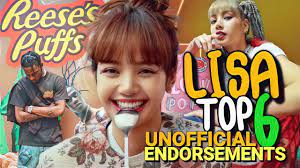 Lisa TOP 6 Unofficial Endorsements - YouTube