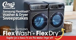 Conns Homeplus Samsung Flexwash Washer Dryer Sweepstakes Ifttt Reddit Giveaways Freebies Contests Washer And Dryer Sweepstakes Washer