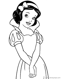 Snow white, a quite peculiar name even for a woman. Snow White Coloring Pages To Print Novocom Top