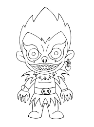 Learn about famous firsts in october with these free october printables. Chibi Ryuk Death Note Coloring Page Anime Coloring Pages