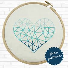 Free vector embroidered hearts seamless patterns in various colors and sizes. Cross Stitch Archives Page 3 Of 3 Ugly Duckling House